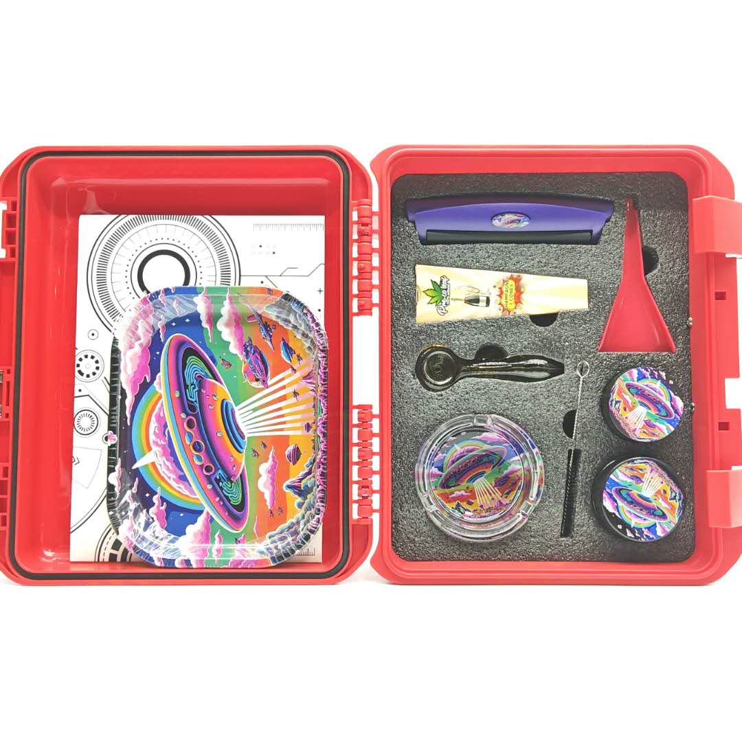 Lock Box With 10 Pcs Smoke Set-Assorted Color_7