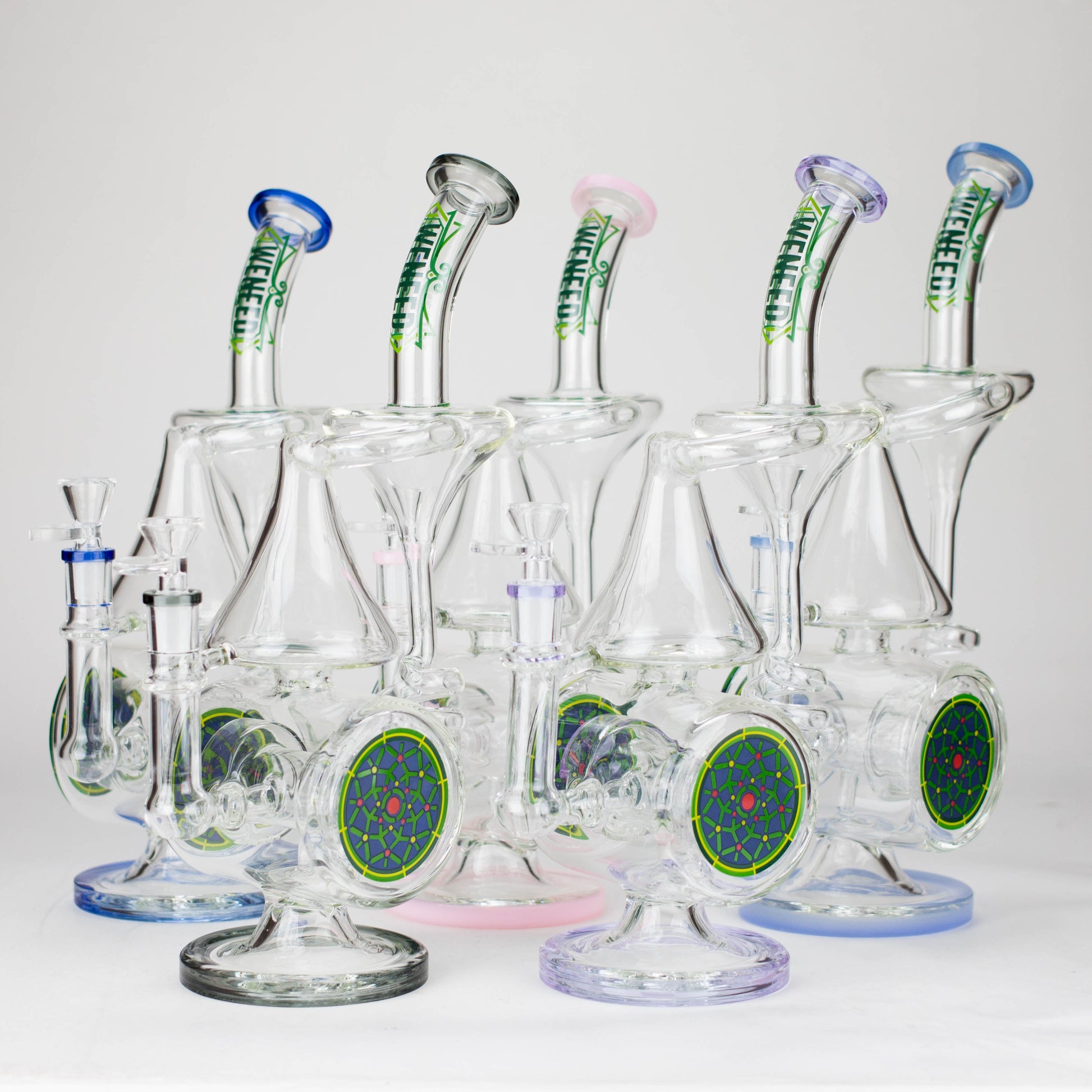 WENEED | 14.5" Orbit Cyclone Glass Bong_0